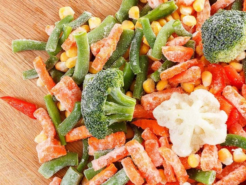 Rau củ và thực phẩm được bảo quản trong kho lạnh ICE COOL