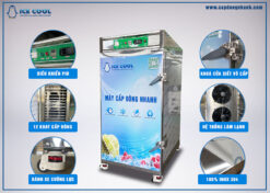 Máy cấp đông nhanh hiện đại ICE COOL giúp bảo quản được nhiều loại thực phẩm