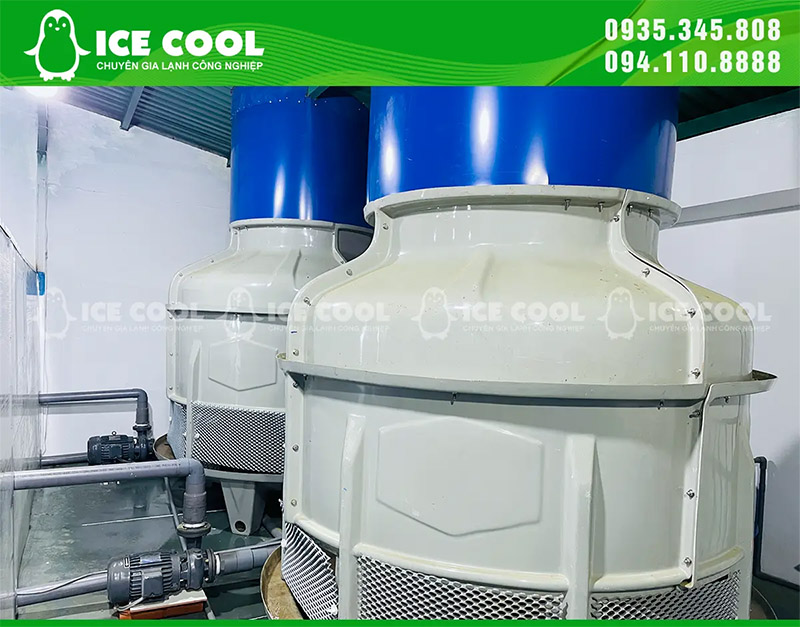 Tháp giải nhiệt của máy đá viên ICE COOL