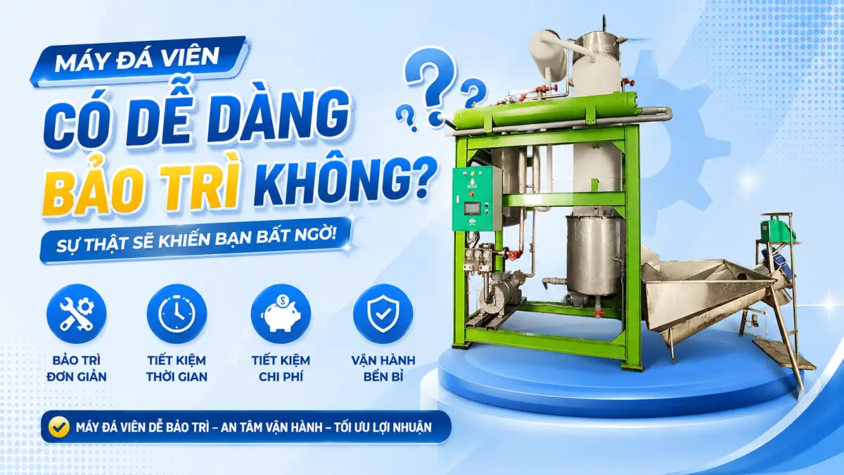 Máy đá viên có dễ dàng bảo trì không? Lý do nhiều chủ đầu tư chọn ICE COOL cho nhà máy của mình
