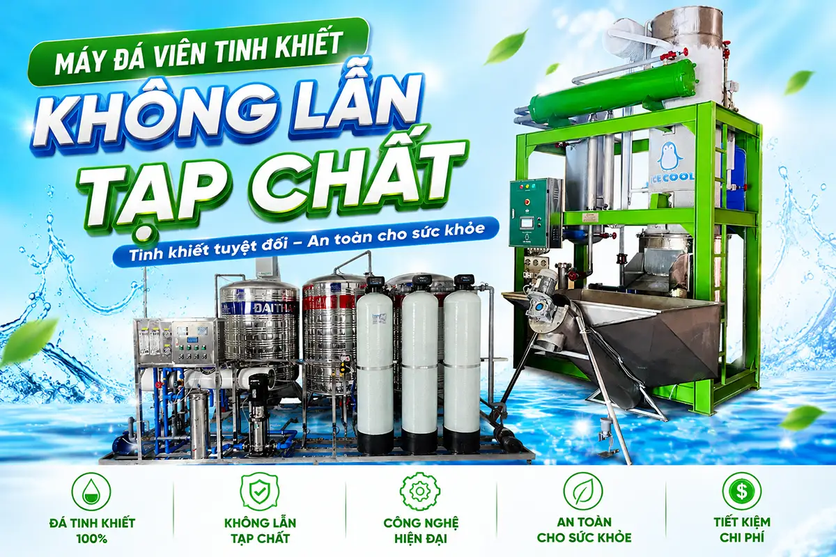 Khám phá công nghệ lọc nước RO trong hệ thống máy đá viên tinh khiết không lẫn tạp chất