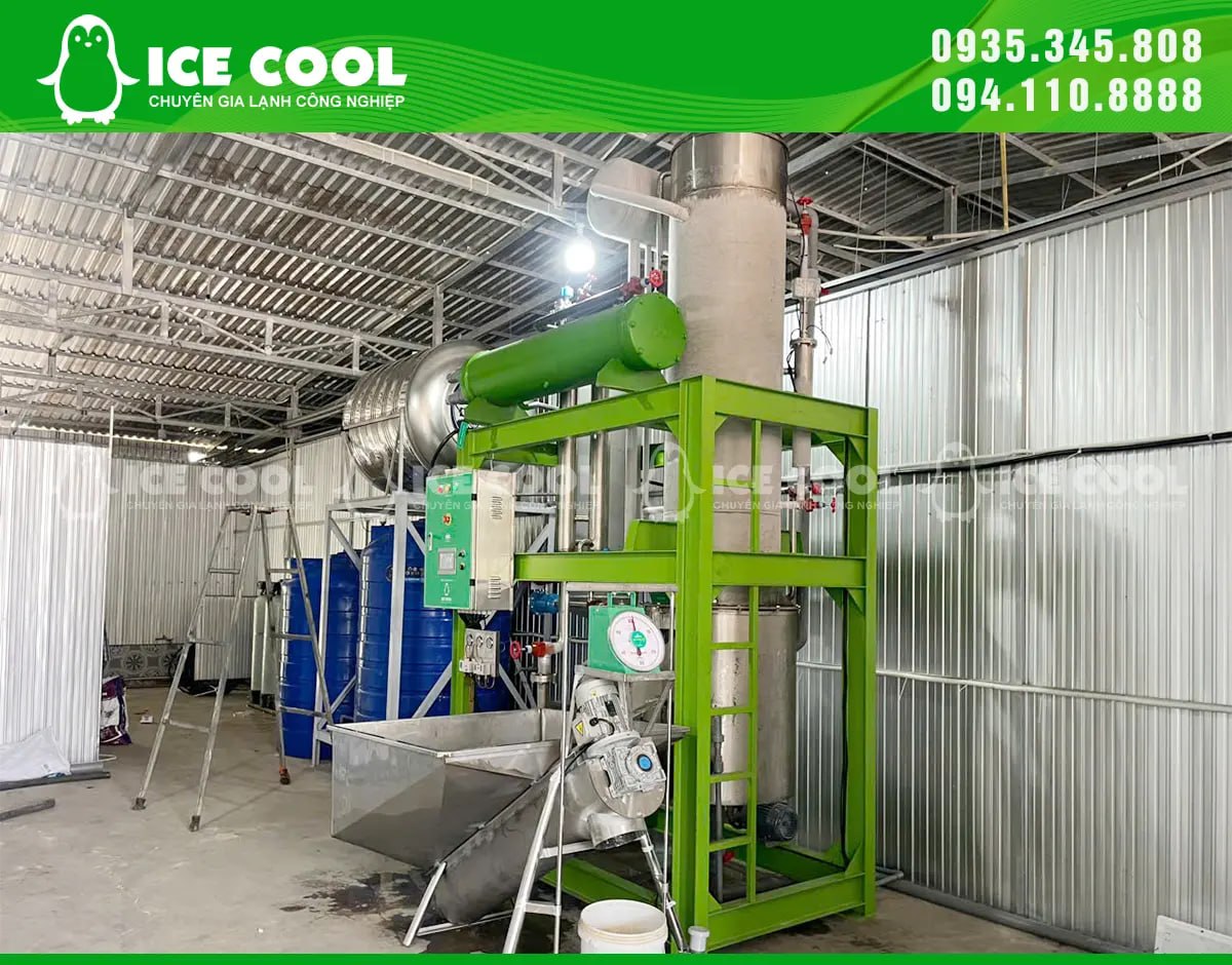 Đối chiếu năng suất lạnh của máy nén tại điều kiện vận hành thiết kế của máy đá viên.