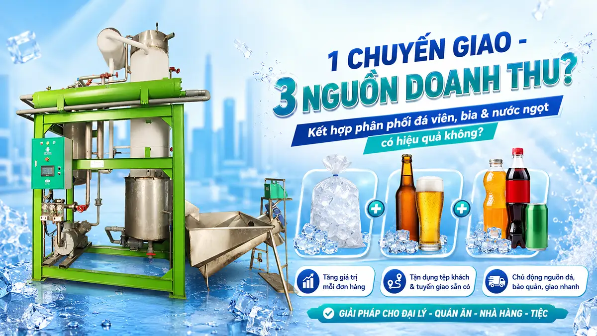 Kết hợp phân phối đá viên, bia và nước ngọt có hiệu quả không?