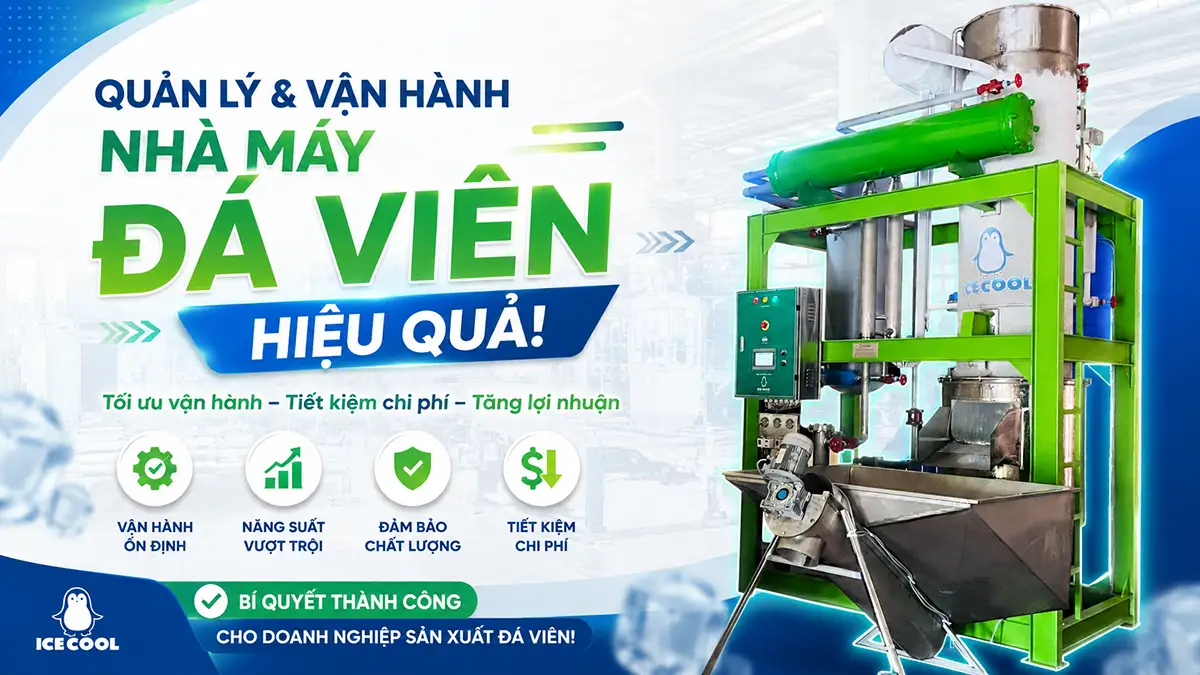 Bí quyết quản lý và vận hành nhà máy đá viên hiệu quả